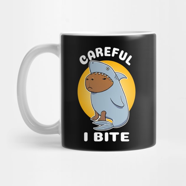 Careful I bite Capybara Shark Costume by capydays